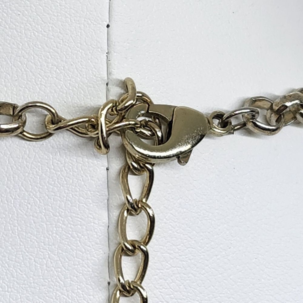Tear Drop Bead‎ Statement Bib Necklace Gold Tone - Picture 8 of 8